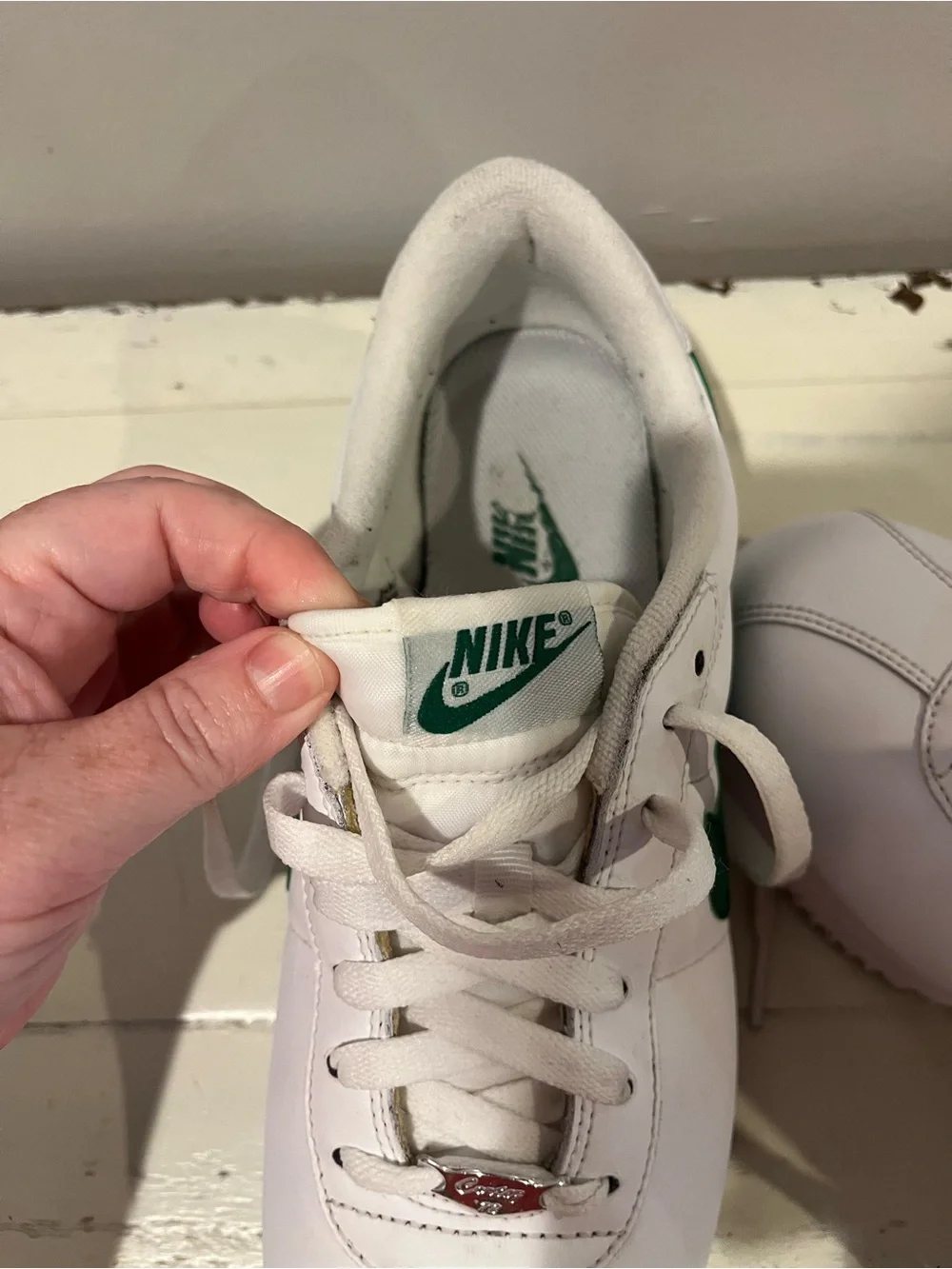 2006 Vintage Nike Cortez White & Pine Green- Rare Find -EUC